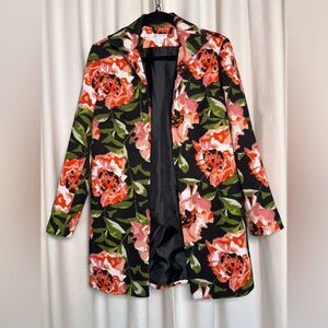 Vintage Grace Chuang Floral Blazer 🌺 Pockets 🌺 Lined 🌺 Small